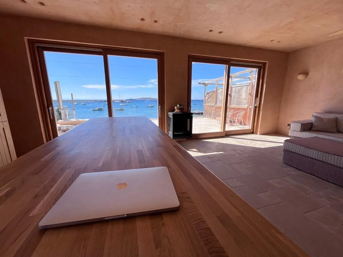 Living Area with Desk